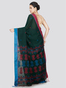 PinkLoom Women's Cotton Saree With Unstitched Blouse Piece
