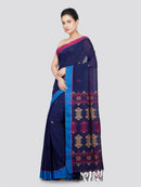 PinkLoom Women's Cotton Saree With Unstitched Blouse Piece