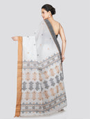 PinkLoom Women's Cotton Saree With Unstitched Blouse Piece