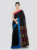 PinkLoom Women's Cotton Saree With Unstitched Blouse Piece