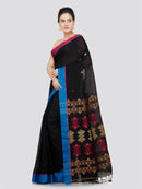 PinkLoom Women's Cotton Saree With Unstitched Blouse Piece