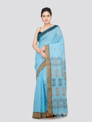 PinkLoom Women's Cotton Saree With Unstitched Blouse Piece