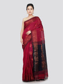 PinkLoom Women's Cotton Saree With Unstitched Blouse Piece