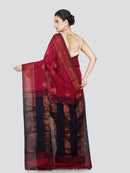PinkLoom Women's Cotton Saree With Unstitched Blouse Piece