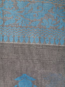PinkLoom Women's Cotton Saree With Unstitched Blouse Piece