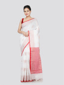 PinkLoom Women's Cotton Saree With Unstitched Blouse Piece