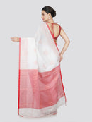 PinkLoom Women's Cotton Saree With Unstitched Blouse Piece