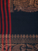 PinkLoom Women's Cotton Saree With Unstitched Blouse Piece