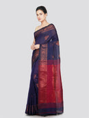 PinkLoom Women's Cotton Saree With Unstitched Blouse Piece