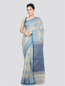 PinkLoom Women's Cotton Saree With Unstitched Blouse Piece