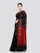 PinkLoom Women's Cotton Saree With Unstitched Blouse Piece