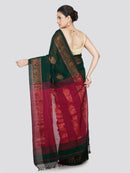 PinkLoom Women's Cotton Saree With Unstitched Blouse Piece