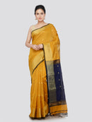 PinkLoom Women's Cotton Silk Saree With Unstitched Blouse Piece