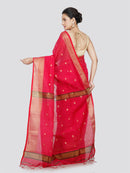 PinkLoom Women's Cotton Silk Saree With Unstitched Blouse Piece