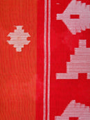 PinkLoom Women's Silk Jamdani Saree With Unstitched Blouse Piece