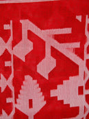 PinkLoom Women's Silk Jamdani Saree With Unstitched Blouse Piece