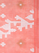 PinkLoom Women's Silk Jamdani Saree With Unstitched Blouse Piece