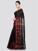 PinkLoom Women's Cotton Saree With Unstitched Blouse Piece