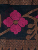 PinkLoom Women's Cotton Saree With Unstitched Blouse Piece