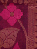 PinkLoom Women's Cotton Saree With Unstitched Blouse Piece