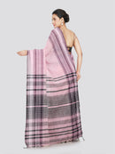 PinkLoom Women's Cotton Saree With Unstitched Blouse Piece