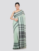 PinkLoom Women's Cotton Saree With Unstitched Blouse Piece