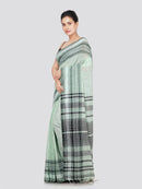 PinkLoom Women's Cotton Saree With Unstitched Blouse Piece