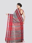 PinkLoom Women's Cotton Saree With Unstitched Blouse Piece