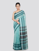 PinkLoom Women's Cotton Saree With Unstitched Blouse Piece