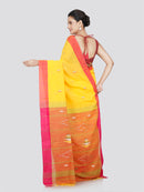 PinkLoom Women's Cotton Saree With Unstitched Blouse Piece