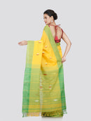 PinkLoom Women's Cotton Saree With Unstitched Blouse Piece