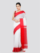 PinkLoom Women's Cotton Saree With Unstitched Blouse Piece