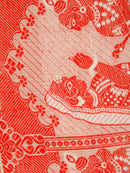 PinkLoom Women's Beige Cotton Saree