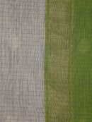 PinkLoom Women's Beige Cotton Silk Saree