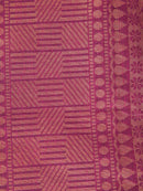 Pinkloom Magenta Handloom Cotton bleand Saree