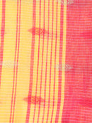 Pinkloom Yellow Handloom Cotton bleand Saree