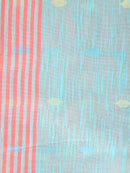 Pinkloom Pink Handloom Cotton bleand Saree