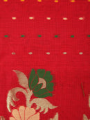 PinkLoom Women's Cotton Silk Saree With Unstitched Blouse Piece