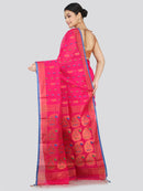 PinkLoom Women's Cotton Silk Saree With Unstitched Blouse Piece