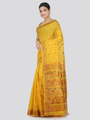 PinkLoom Women's Cotton Silk Saree With Unstitched Blouse Piece