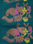 PinkLoom Women's Cotton Silk Saree With Unstitched Blouse Piece