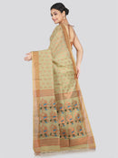 PinkLoom Women's Cotton Silk Saree With Unstitched Blouse Piece