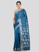 PinkLoom Women's Cotton Silk Saree With Unstitched Blouse Piece