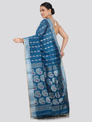 PinkLoom Women's Cotton Silk Saree With Unstitched Blouse Piece