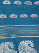 PinkLoom Women's Cotton Silk Saree With Unstitched Blouse Piece