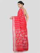 PinkLoom Women's Cotton Silk Saree With Unstitched Blouse Piece