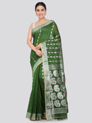 Pinkloom Women's Cotton Silk Saree With Unstitched Blouse Piece