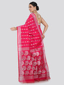 Pinkloom Women's Cotton Silk Saree With Unstitched Blouse Piece
