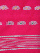 Pinkloom Women's Cotton Silk Saree With Unstitched Blouse Piece