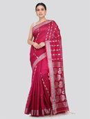Pinkloom Women's Cotton Silk Saree With Unstitched Blouse Piece